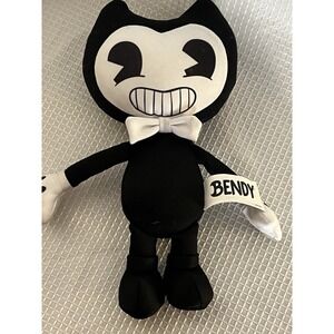 Bendy and the Ink Machine Bendy Black White Plush Polyester Stuffed Animal Toy